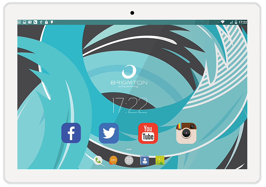 TABLET BRIGMTON BTPC-1024QC-B 10" IPS LED 2 16 A64 BLANCO ANDROID 6.0